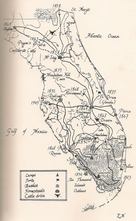 a land remembered summary|map of a land remembered.